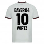 Günstige Fußballtrikots Bayer 04 Leverkusen Florian Wirtz 10 Auswärtstrikot 2023-24 Kurzarm